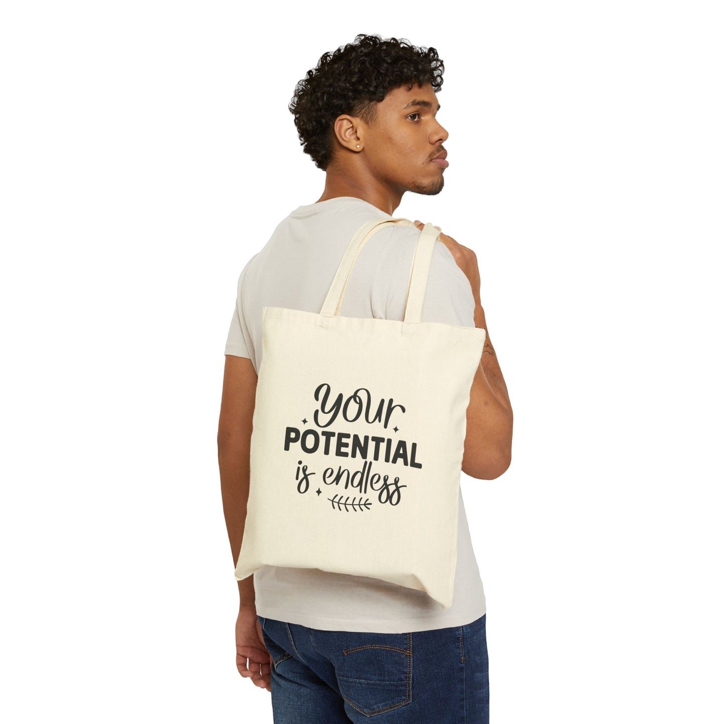 Ypur potential is endless Cotton Canvas Tote Bag