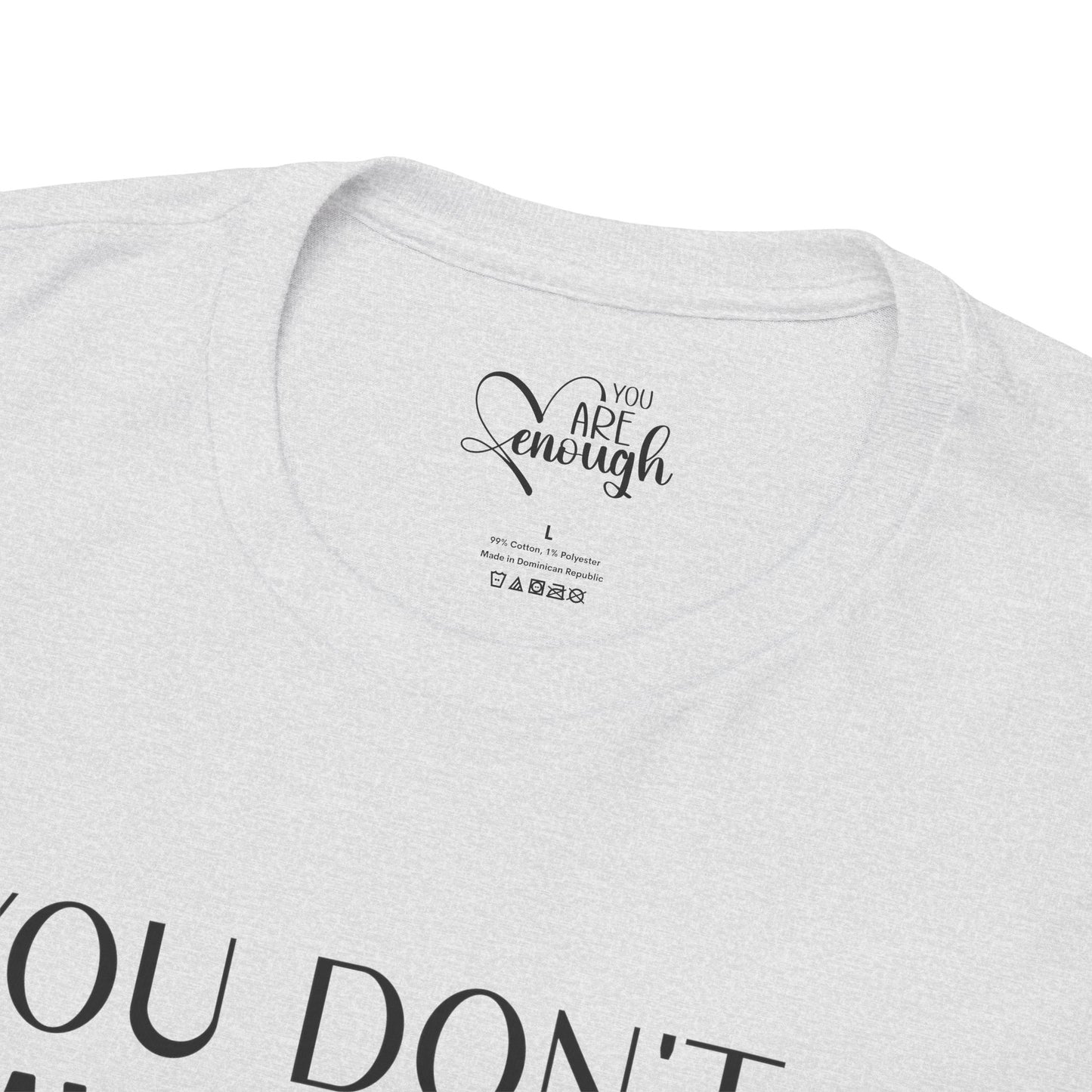 'You Don't Have to Be Perfect-you are enough'-Sleeve+inner print