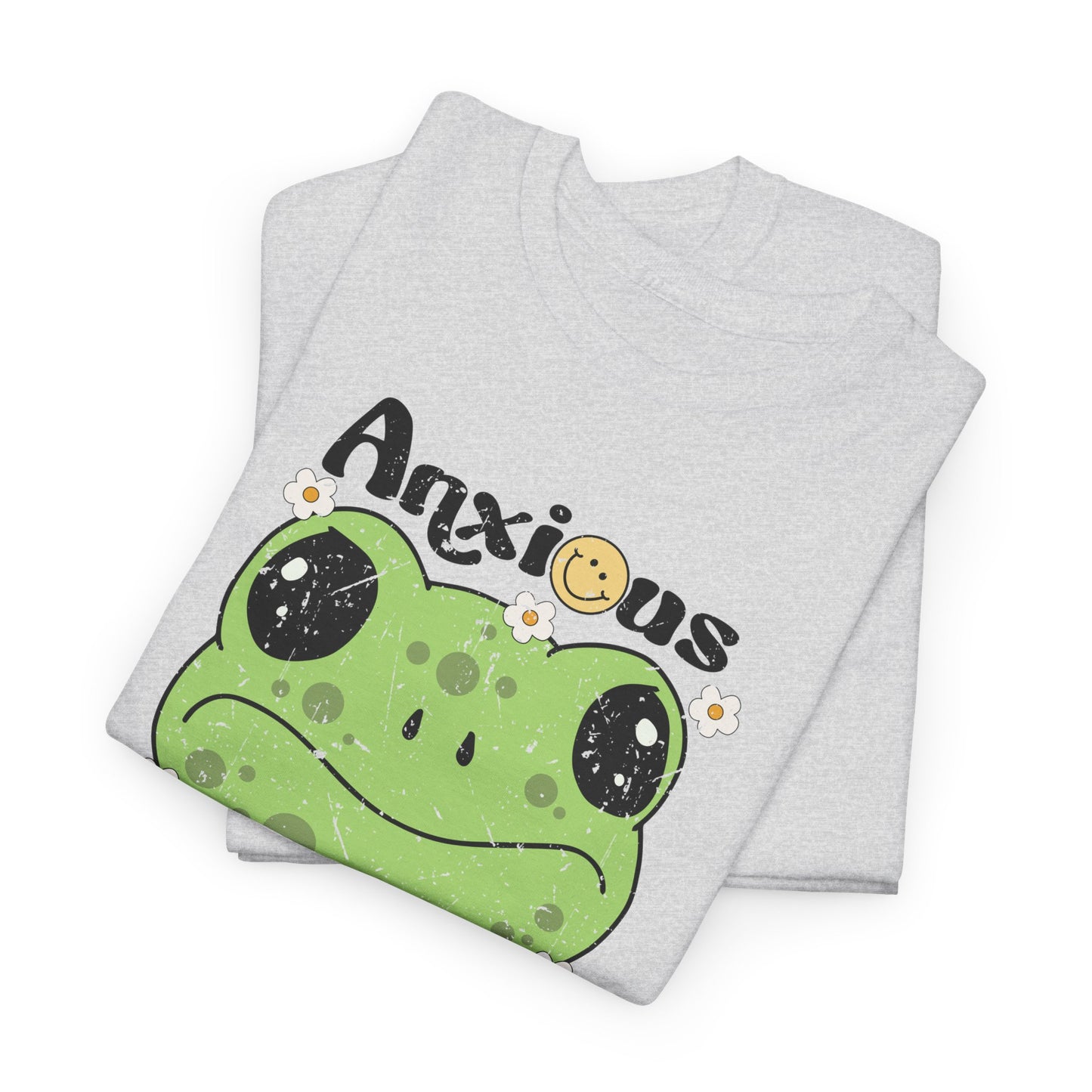 Anxious  But Cute-Heavy Cotton Tee