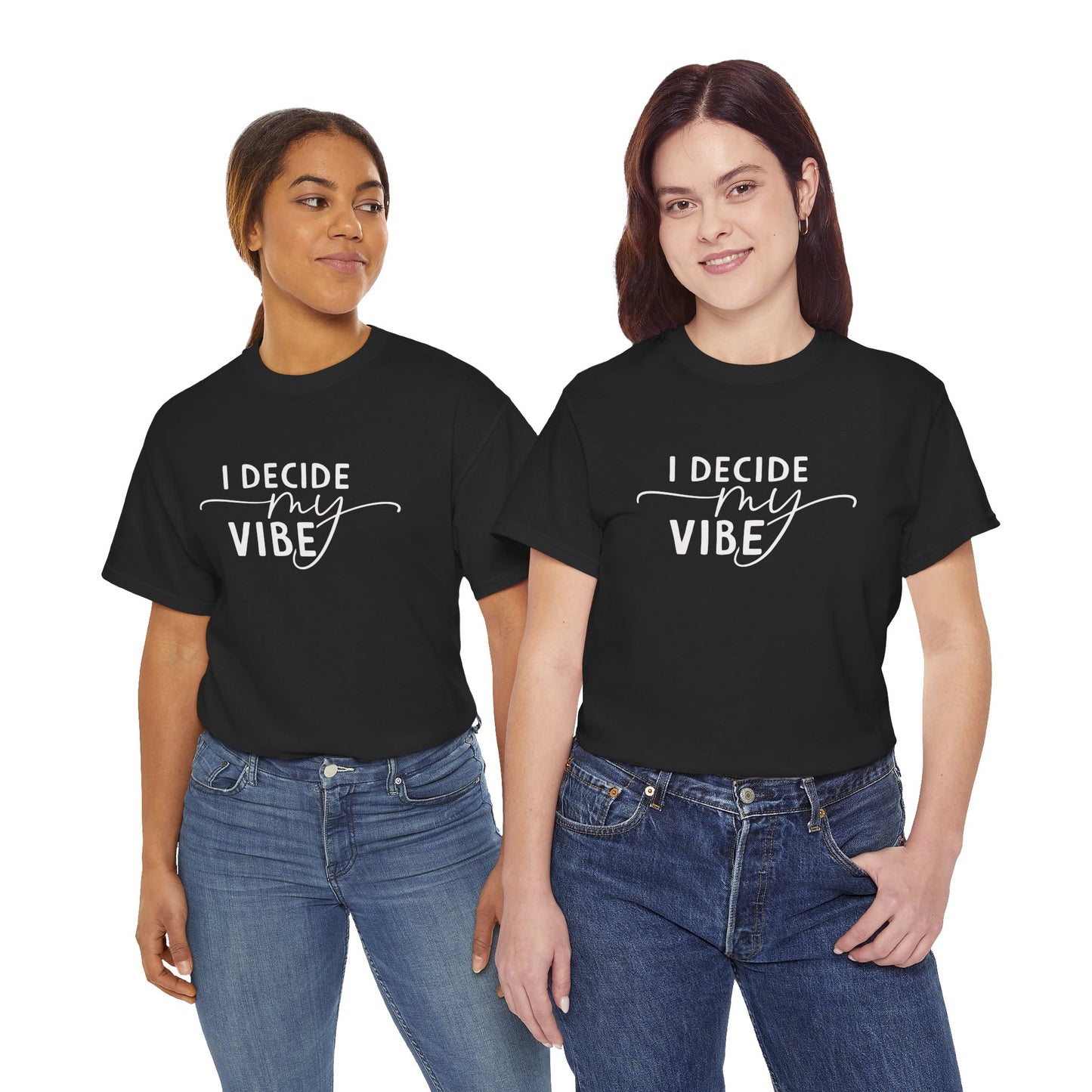 I Decide my vibe Unisex Heavy Cotton Tee