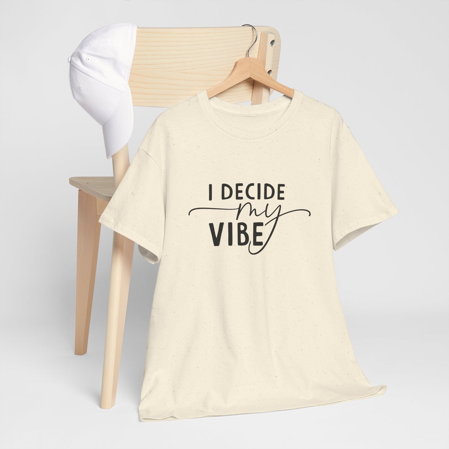 I Decide my vibe Unisex Heavy Cotton Tee