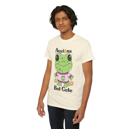 Anxious  But Cute-Heavy Cotton Tee