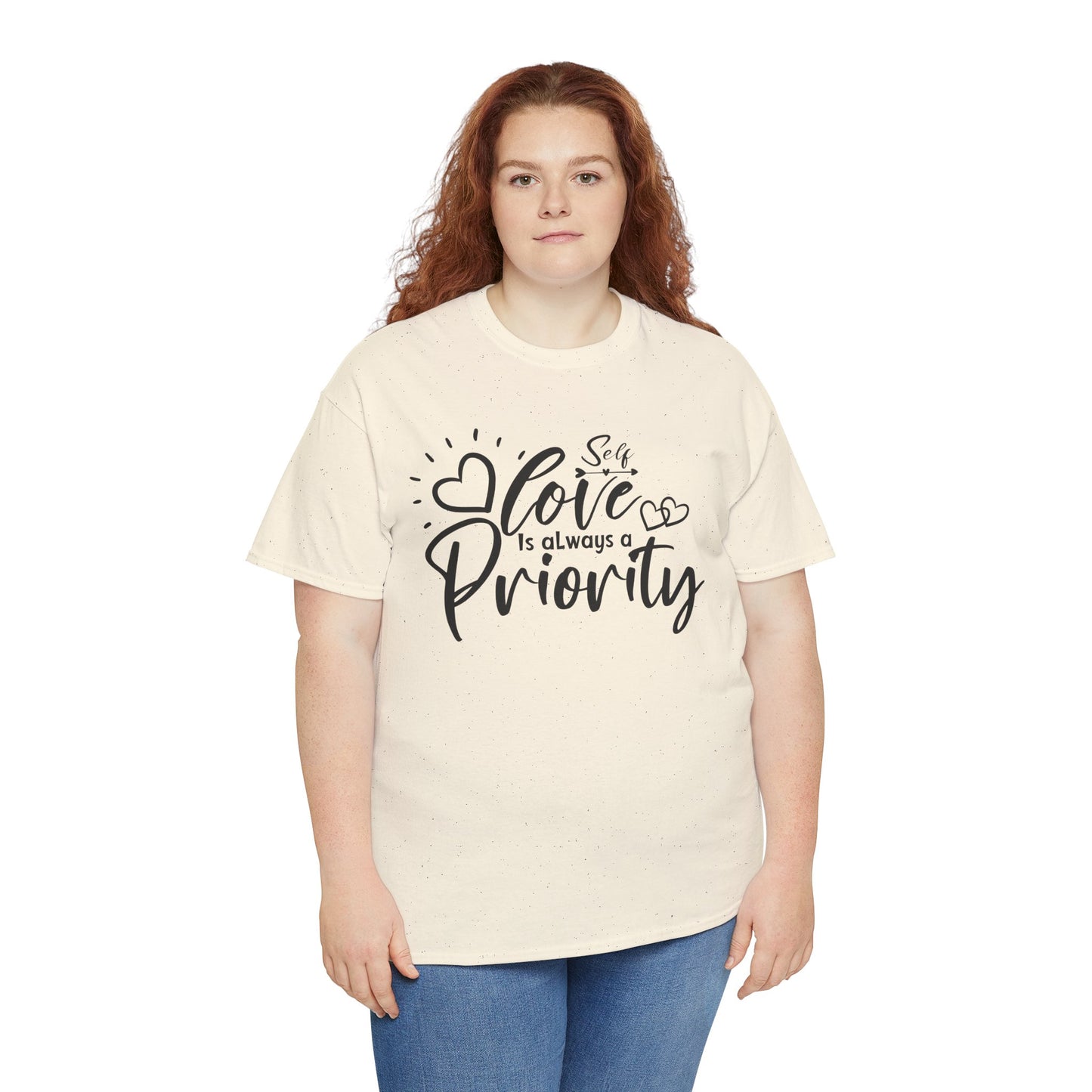 Self love is always a priority Heavy Cotton Tee