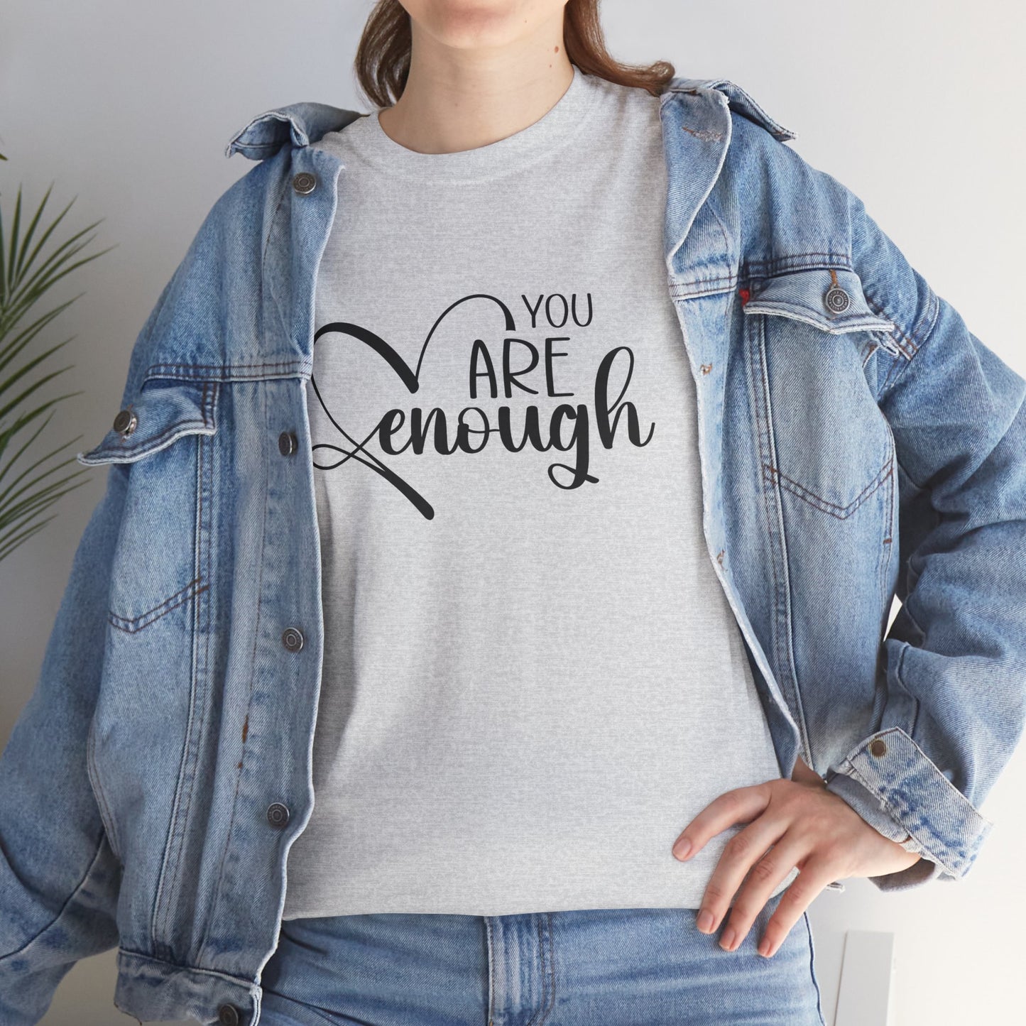 You are enough Unisex Heavy Cotton Tee