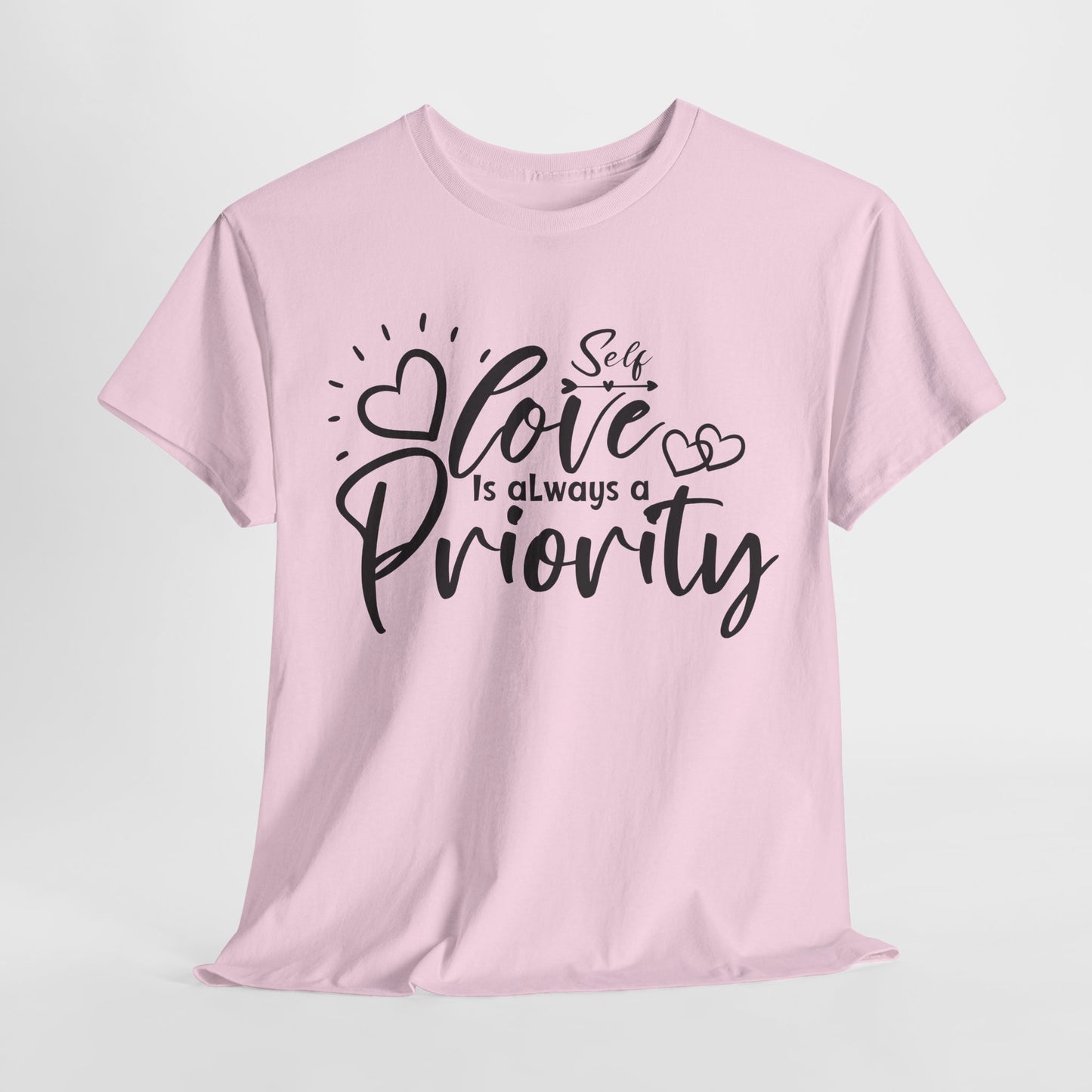 Self love is always a priority Heavy Cotton Tee