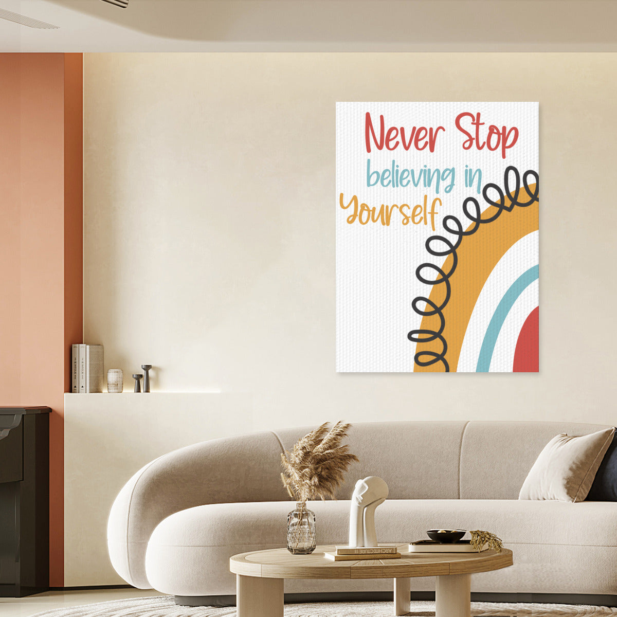 "Never Stop Believing in Yourself" Poster – Inspire Confidence