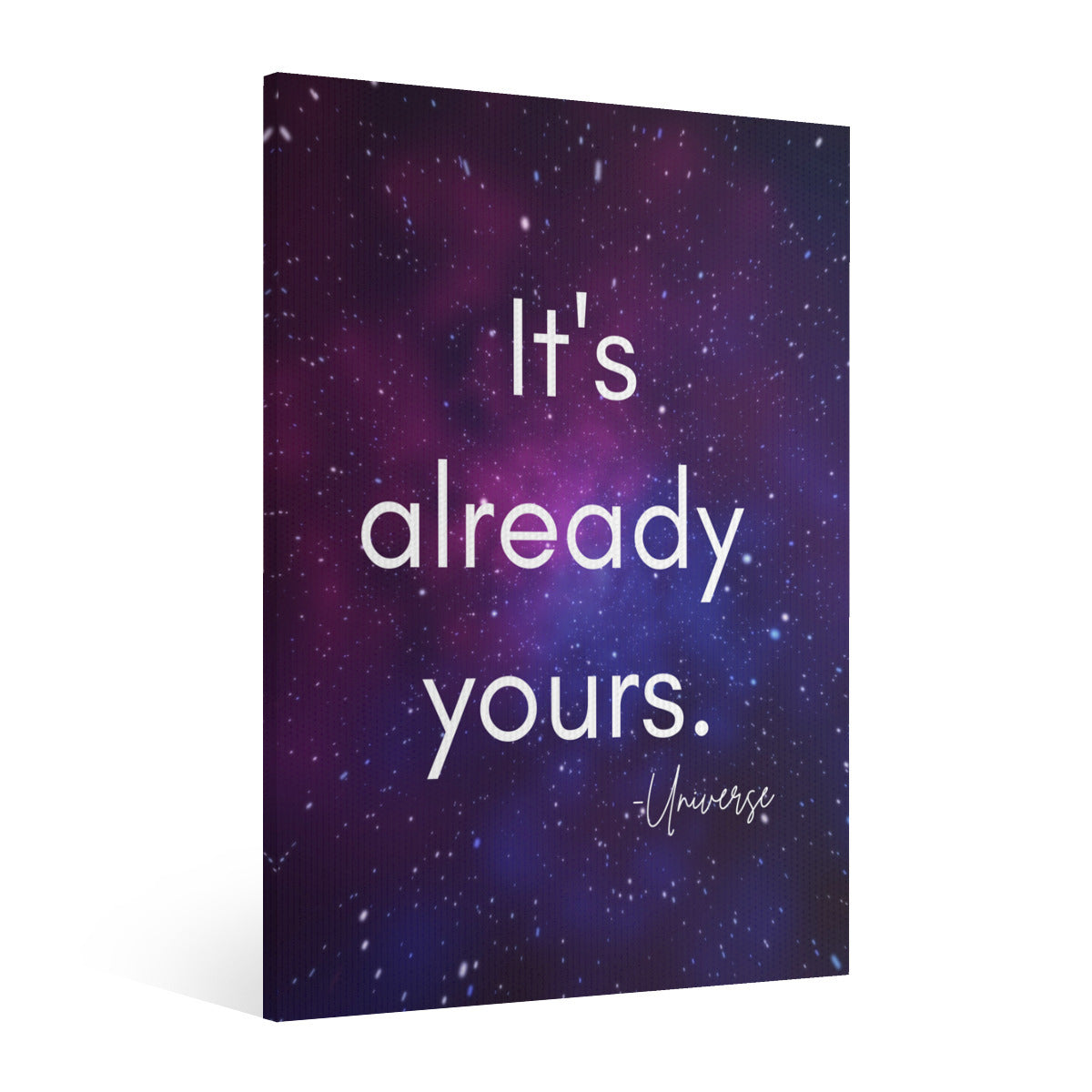 "It's Already Yours" Manifestation Poster with Frame – Bring Your Dreams to Life