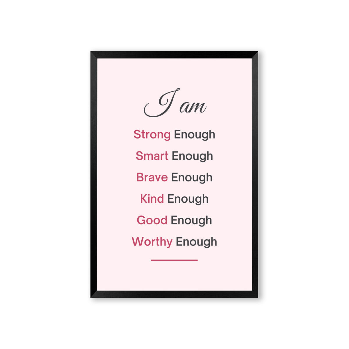 Daily Affirmation Wall posters-Framed