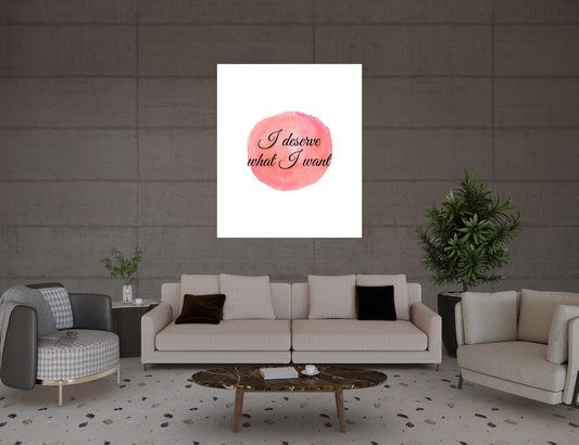 I Like Who I Am-Watercolor Poster – Celebrate Self-Love