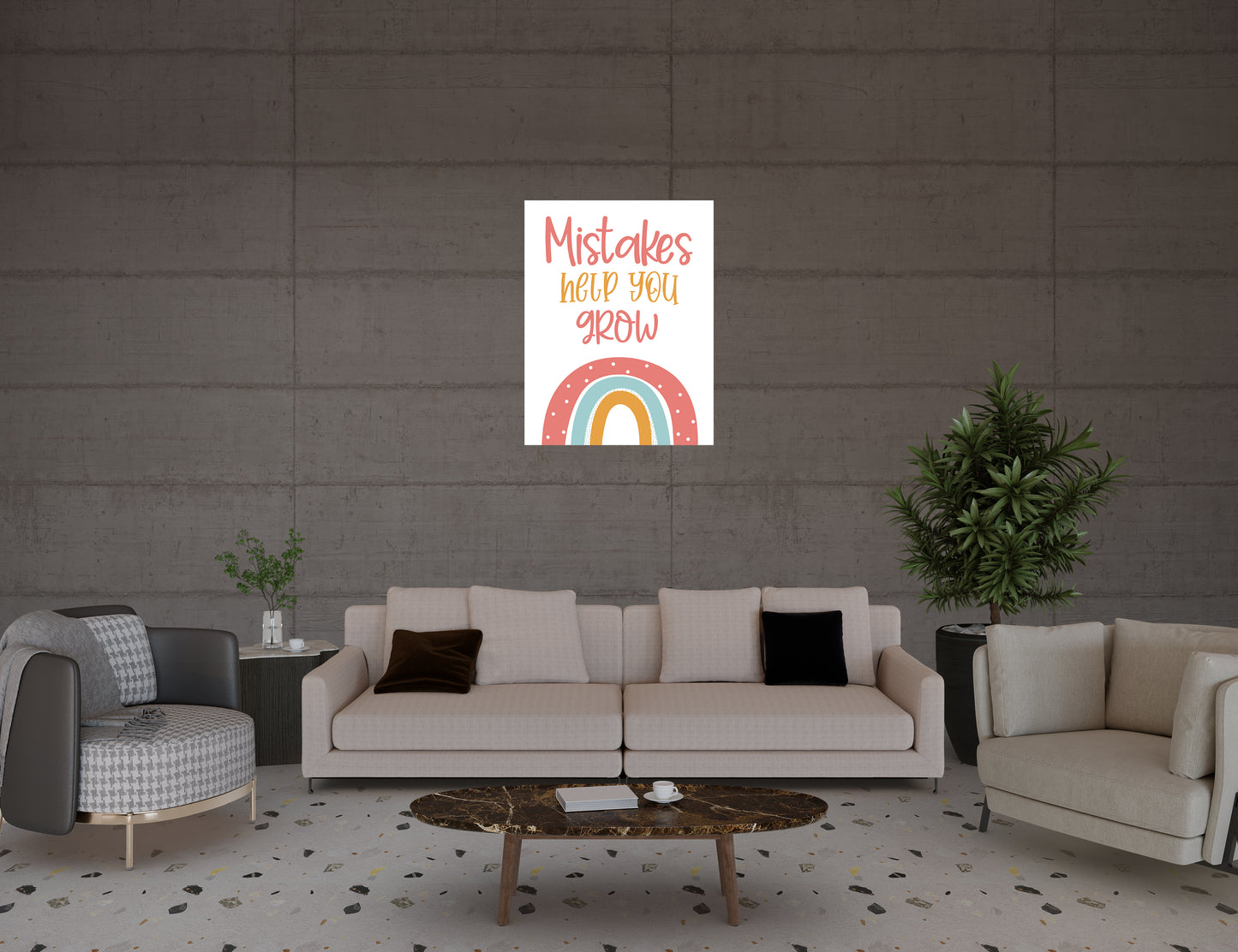 "Mistakes Help You Grow" Posters – Embrace Learning