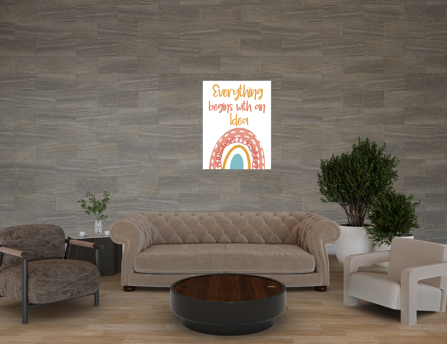 EVERYTHING BEGINS WITH AN IDEA Posters