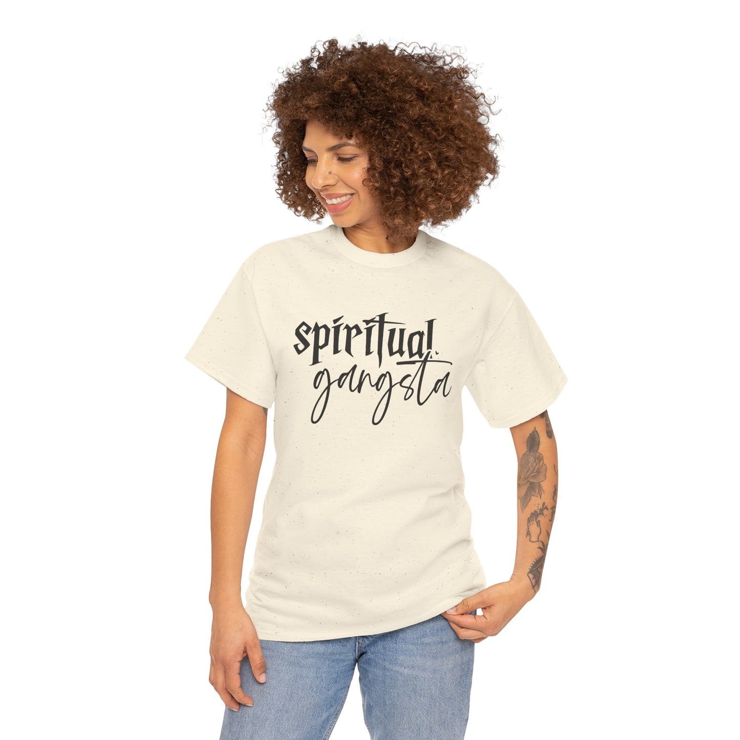 Spiritual gangsta Unisex Heavy Cotton Tee