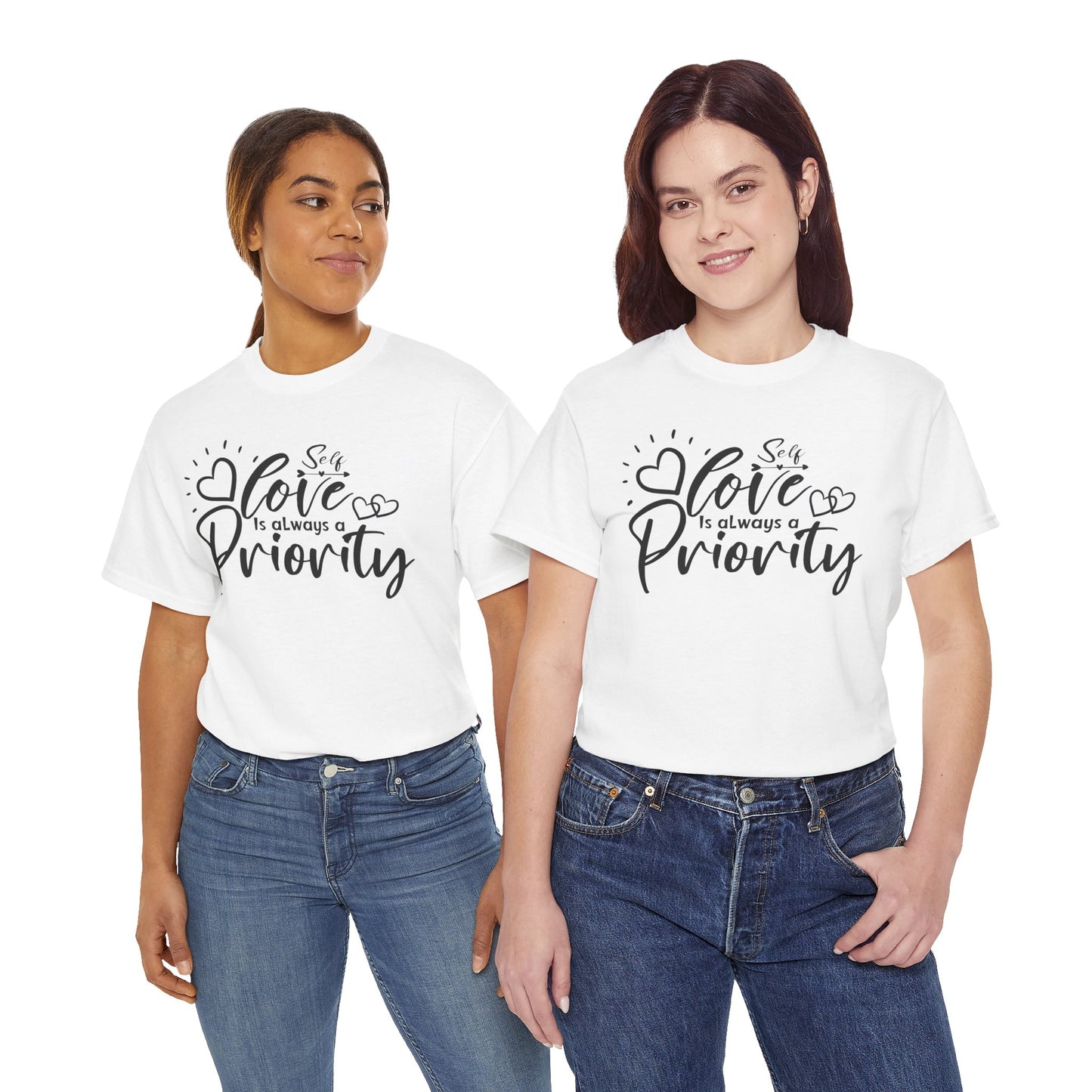 Self love is always a priority Heavy Cotton Tee