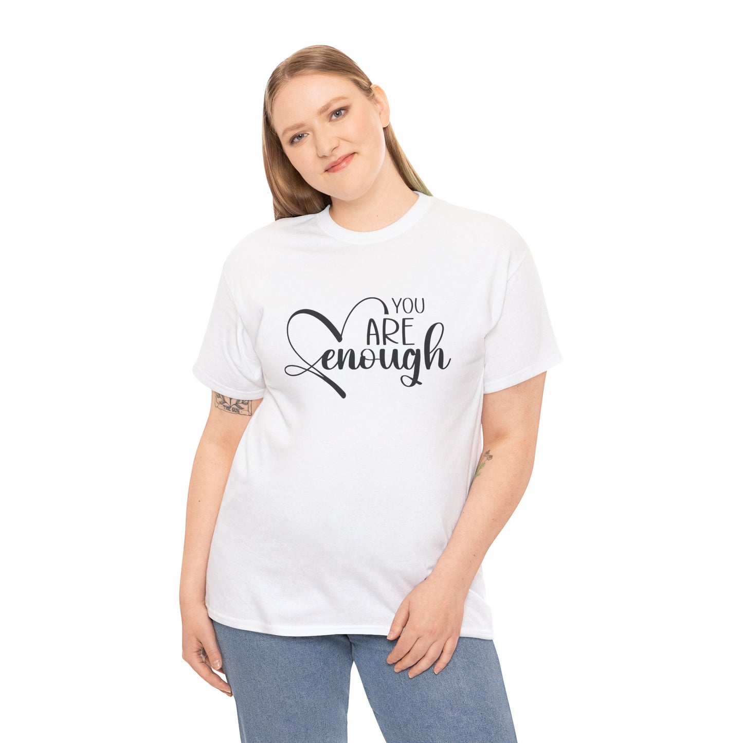 You are enough Unisex Heavy Cotton Tee