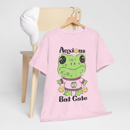Anxious  But Cute-Heavy Cotton Tee