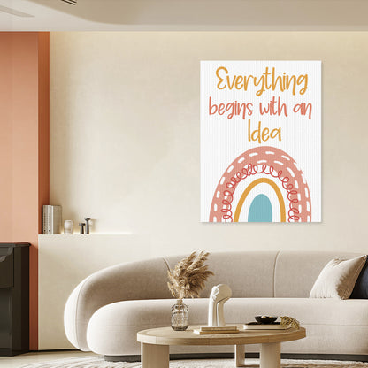 EVERYTHING BEGINS WITH AN IDEA Posters