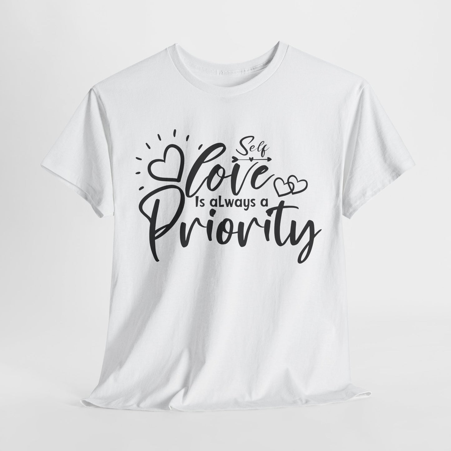 Self love is always a priority Heavy Cotton Tee