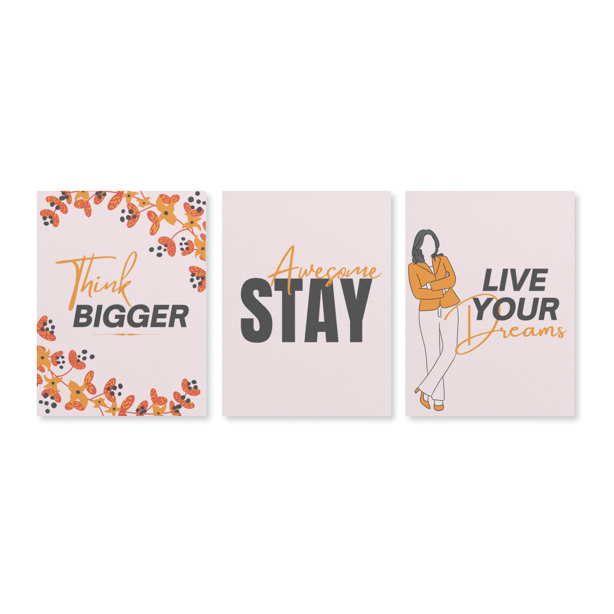 "Live Your Dreams" Poster Set of 3 – Inspire Your Journey