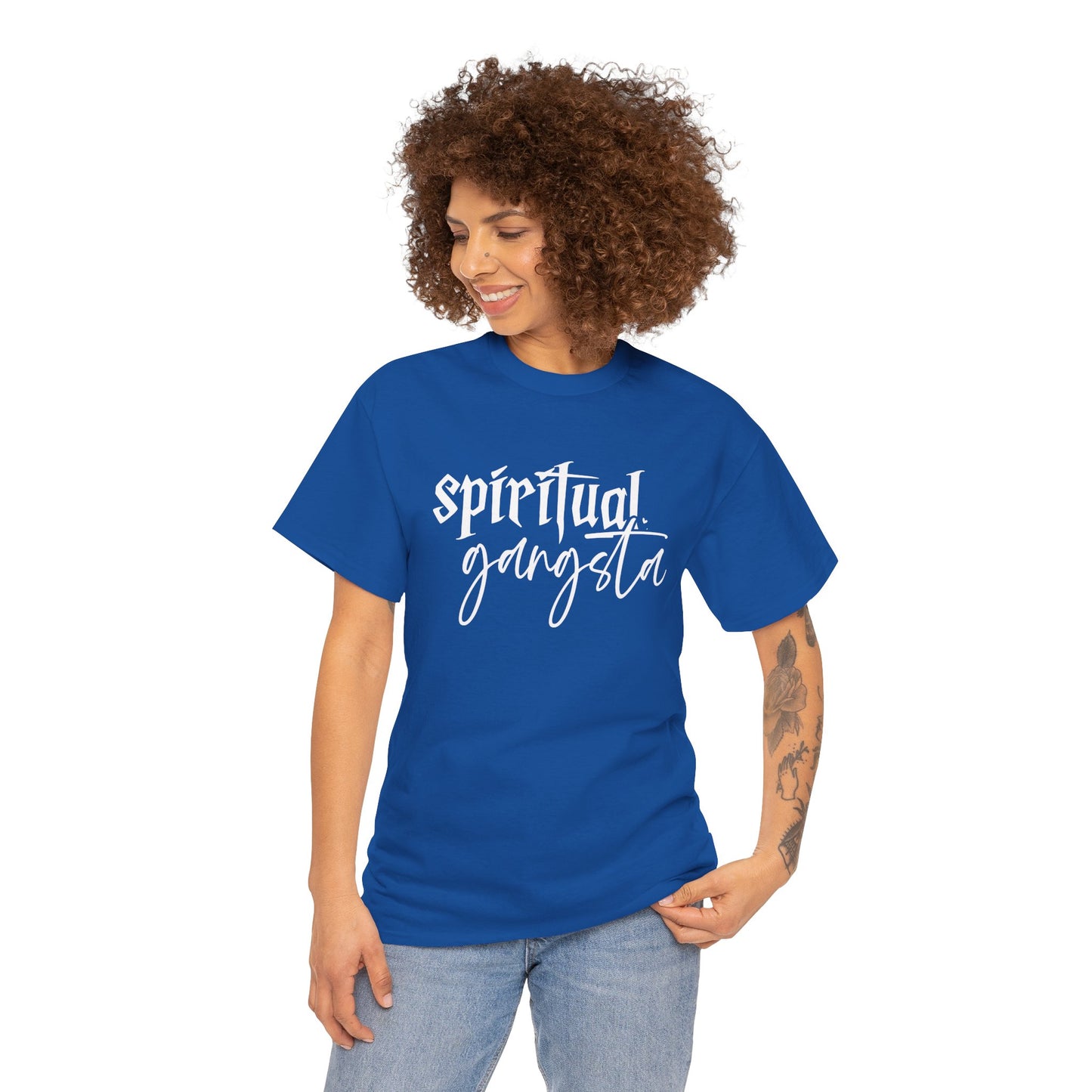 Spiritual gangsta Unisex Heavy Cotton Tee