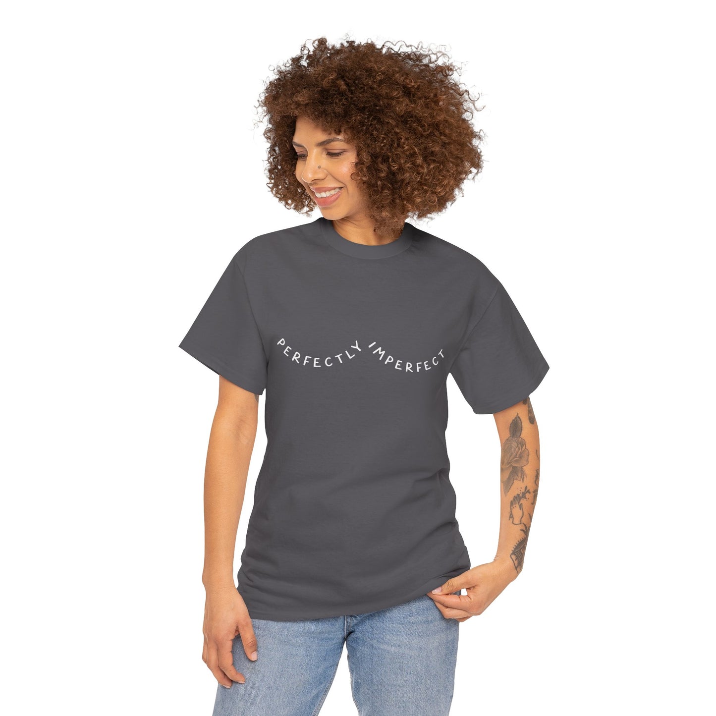 Perfectly Imperfect Unisex Heavy Cotton Tee