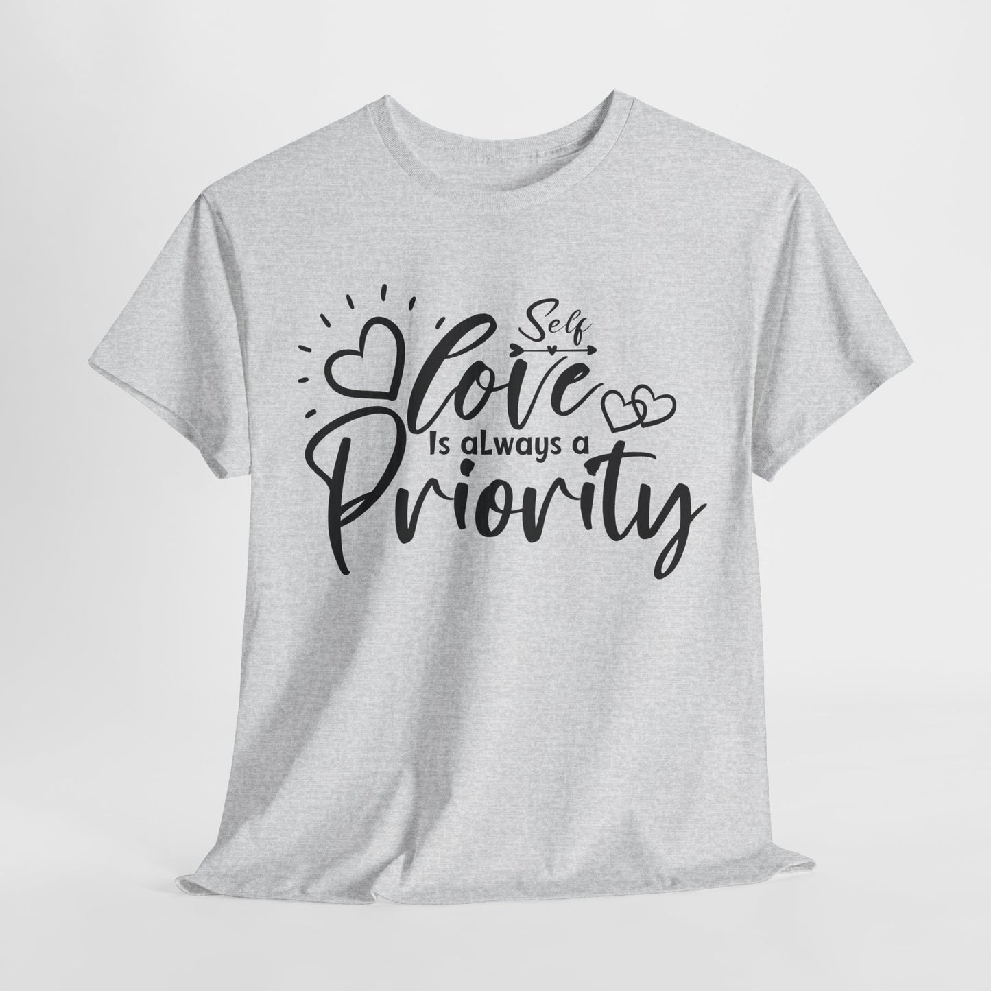 Self love is always a priority Heavy Cotton Tee