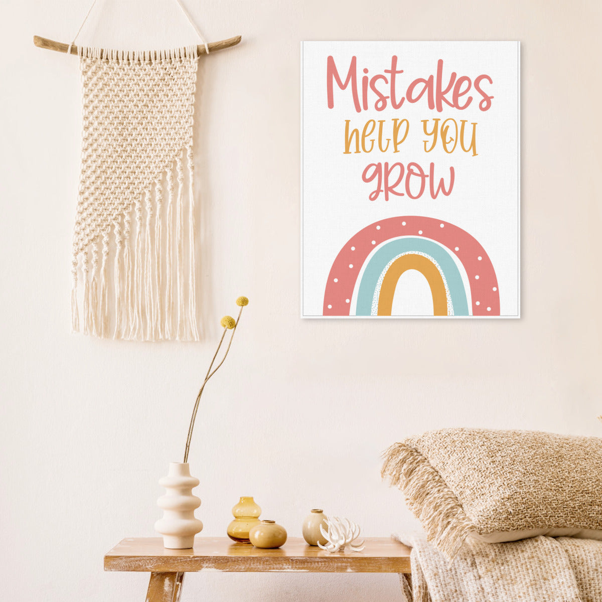 "Mistakes Help You Grow" Posters – Embrace Learning