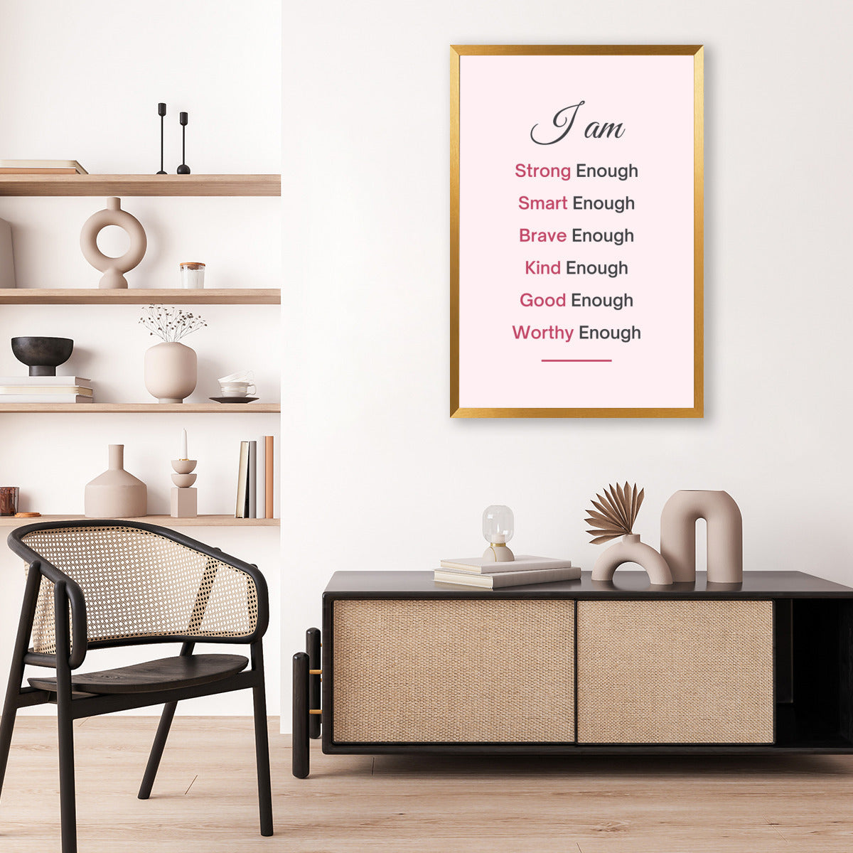 Daily Affirmation Wall posters-Framed