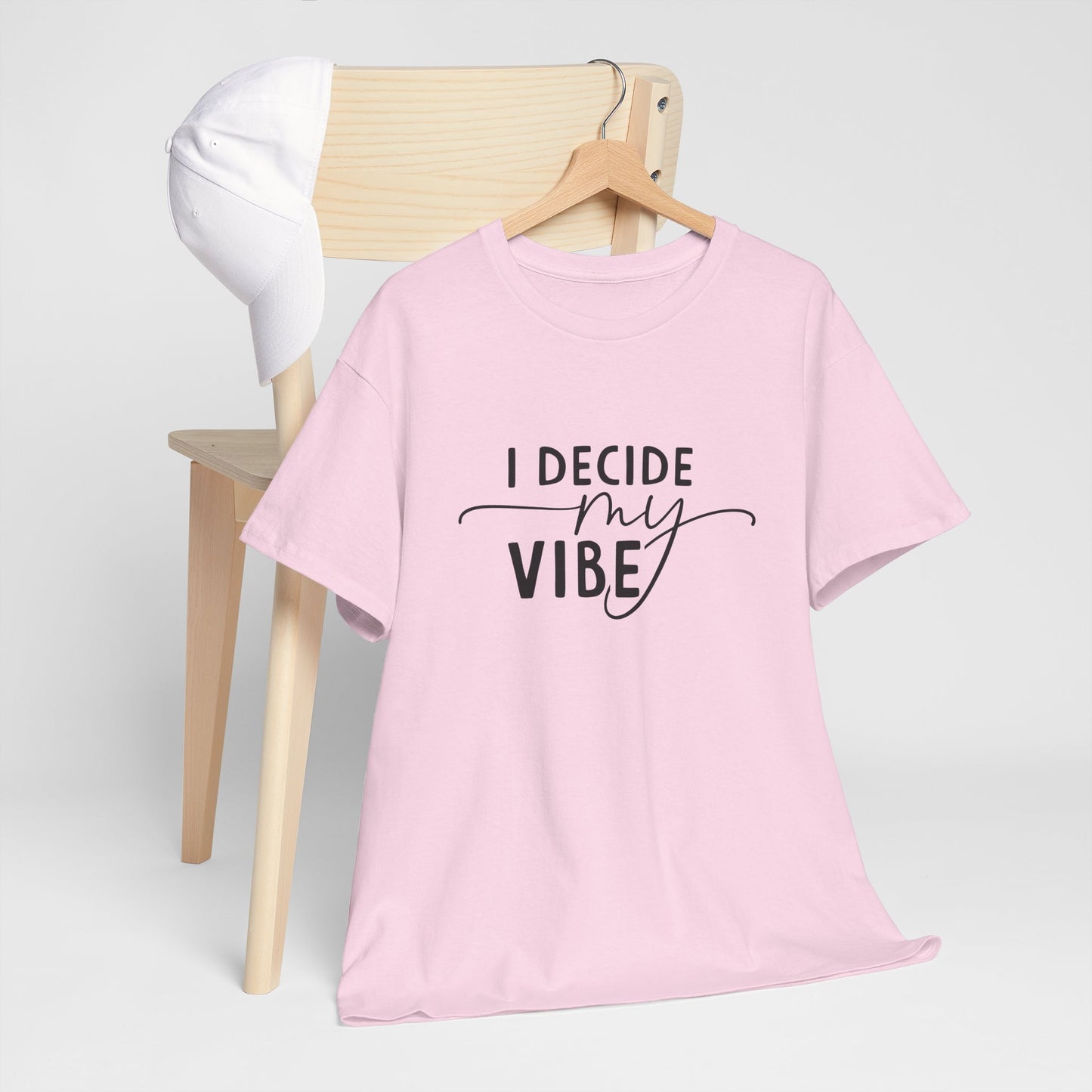 I Decide my vibe Unisex Heavy Cotton Tee