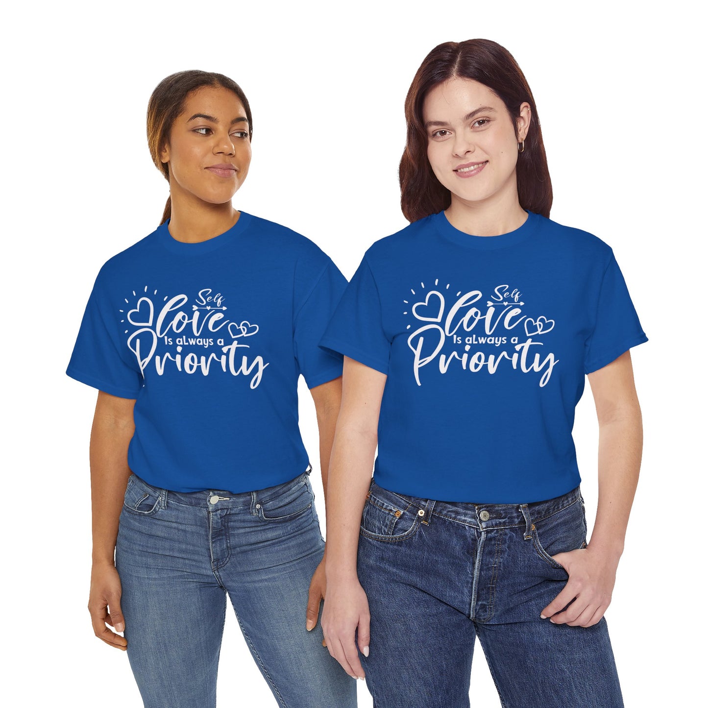 Self love is always a priority Heavy Cotton Tee