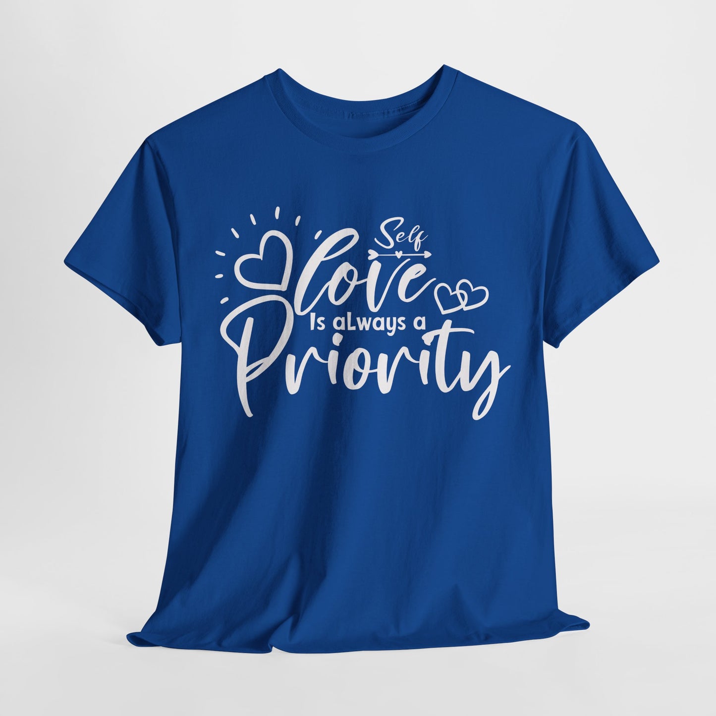 Self love is always a priority Heavy Cotton Tee