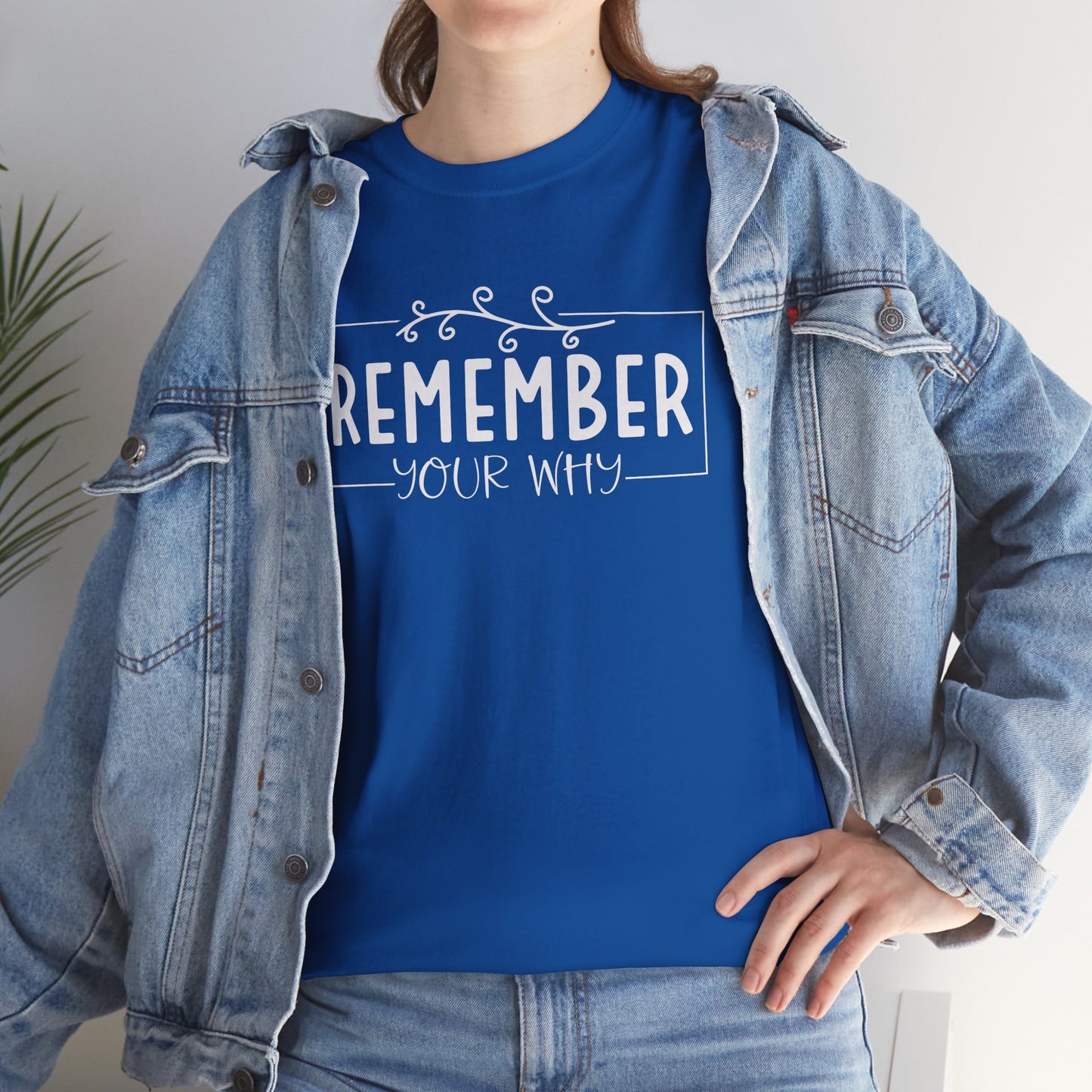 Remember your Why Unisex Heavy Cotton Tee