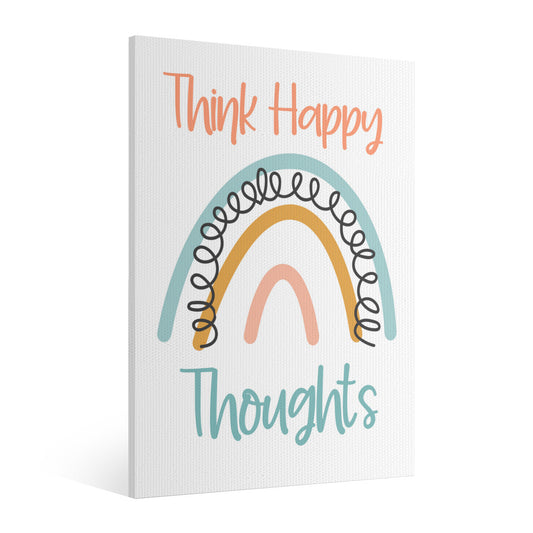 Think Happy Thoughts Poster – Spread Positivity