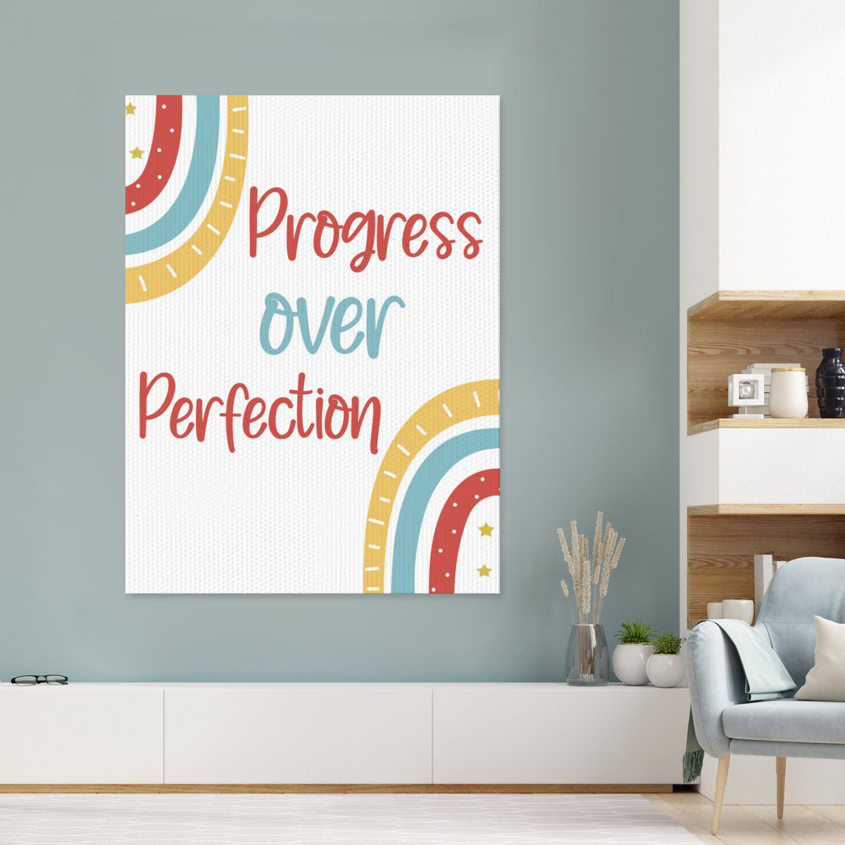 "Progress Over Perfection" Posters – Embrace Growth