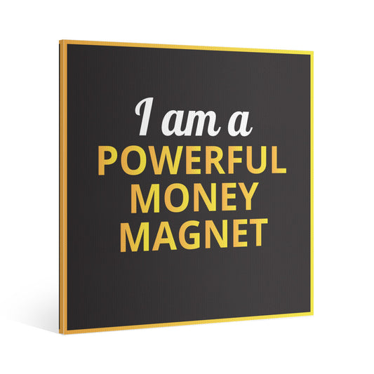 "I Am a Powerful Money Magnet" Poster – Attract Abundance