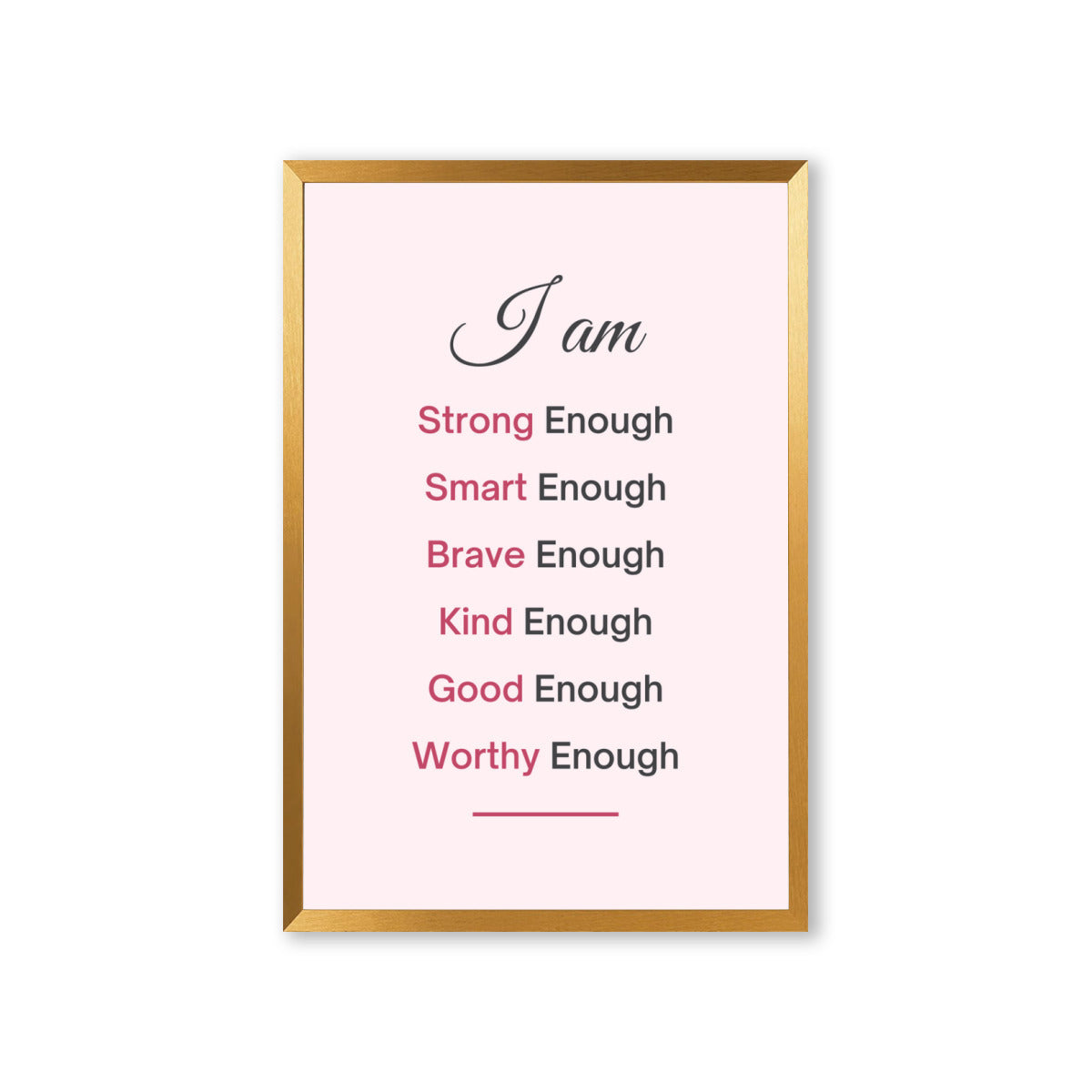 Daily Affirmation Wall posters-Framed