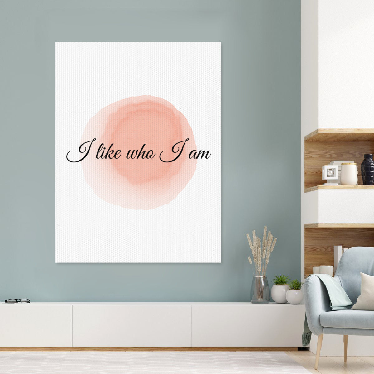 I Like Who I Am-Watercolor Poster – Celebrate Self-Love