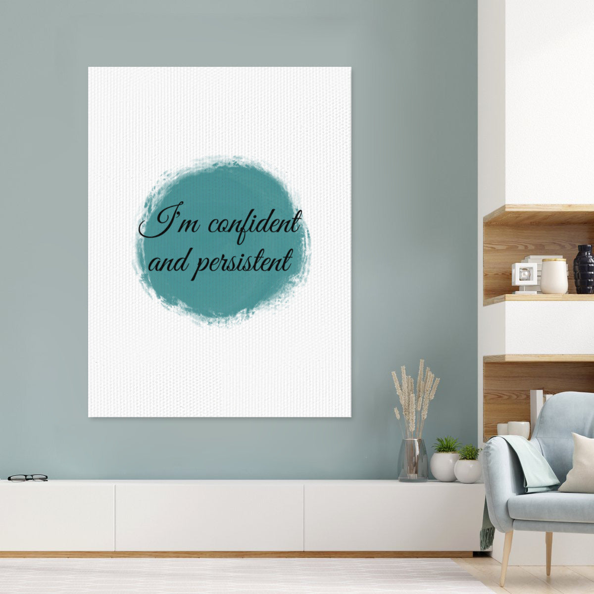 "I’m Confident and Persistent" Posters – Empower Your Space