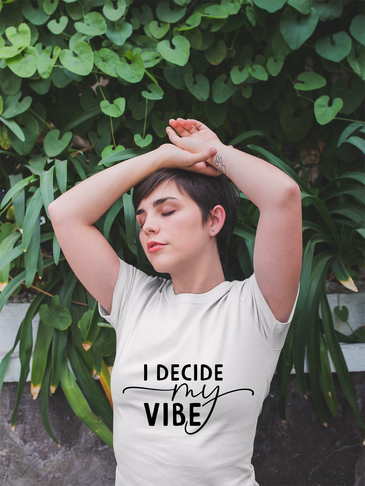 I Decide my vibe Unisex Heavy Cotton Tee