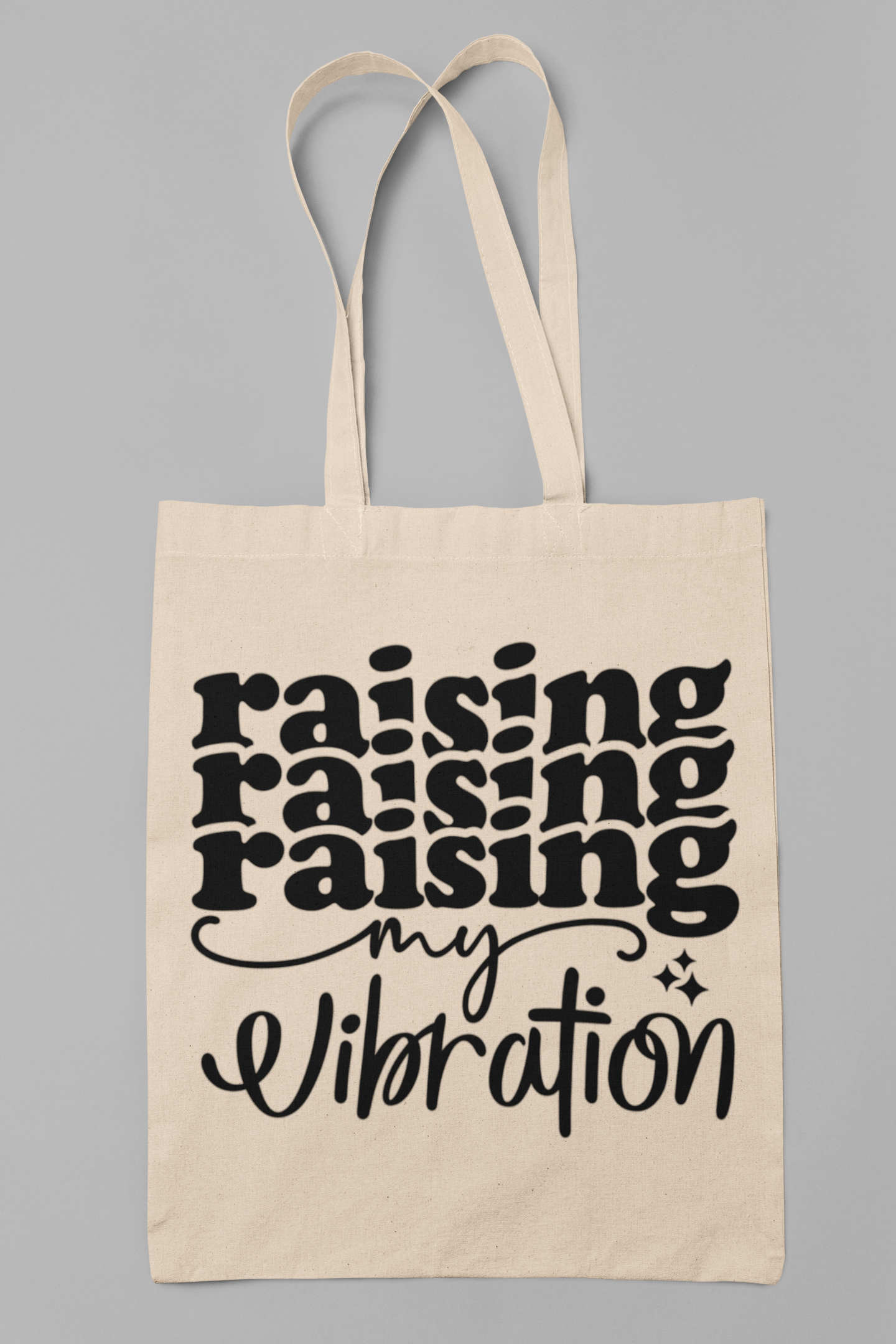 Raising my vibration Cotton Canvas Tote Bag
