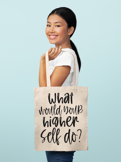 What should your higher self do Cotton Canvas Tote Bag