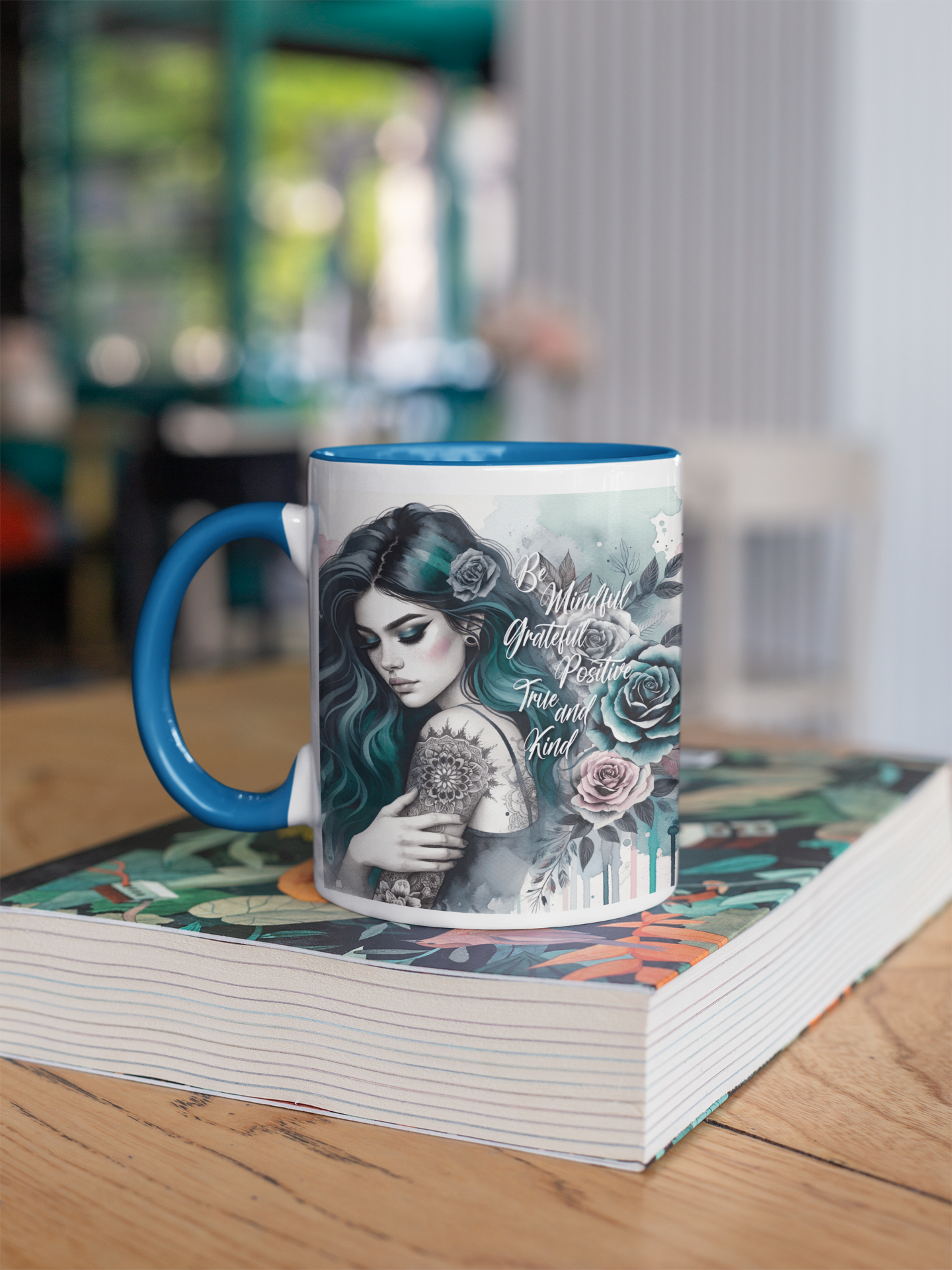 Be mindful grateful positive limited Edition Mugs