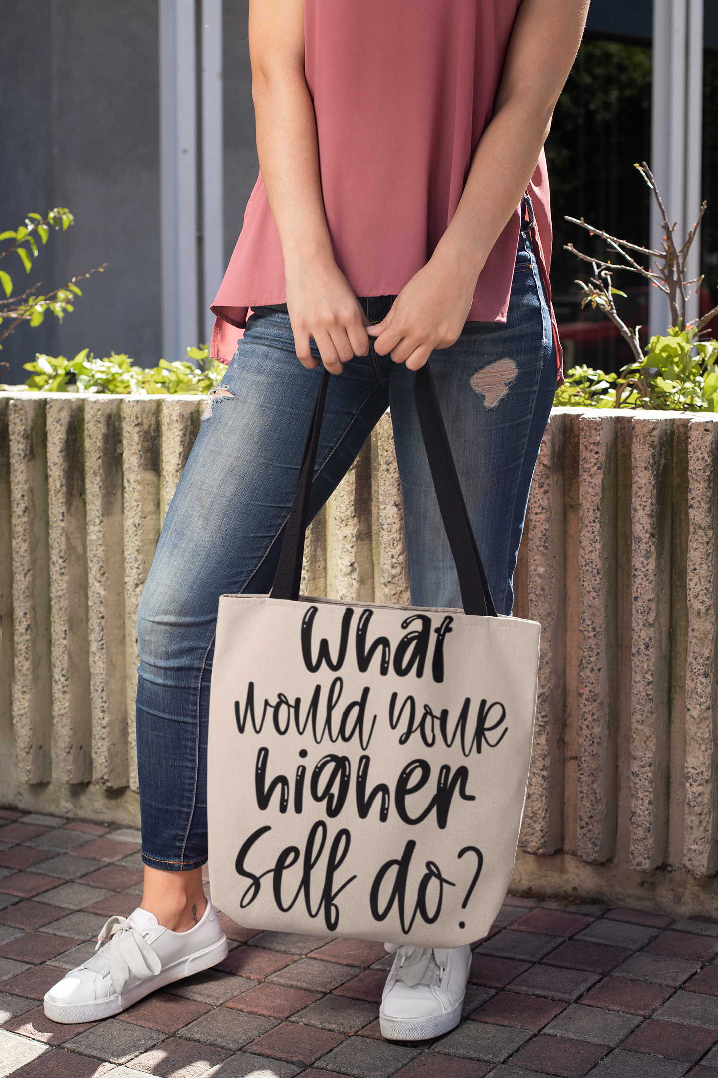 What should your higher self do Cotton Canvas Tote Bag