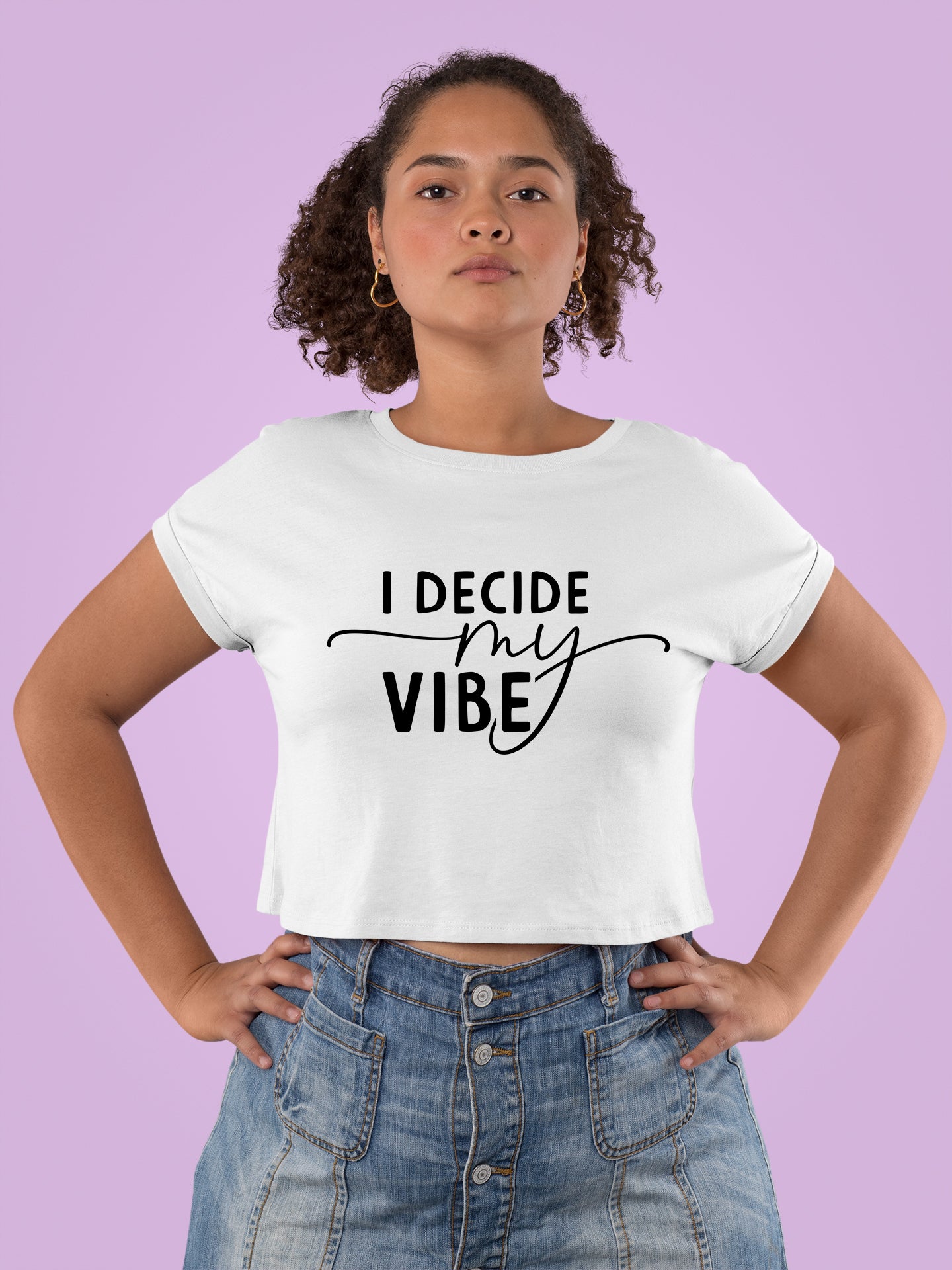 I Decide my vibe Unisex Heavy Cotton Tee