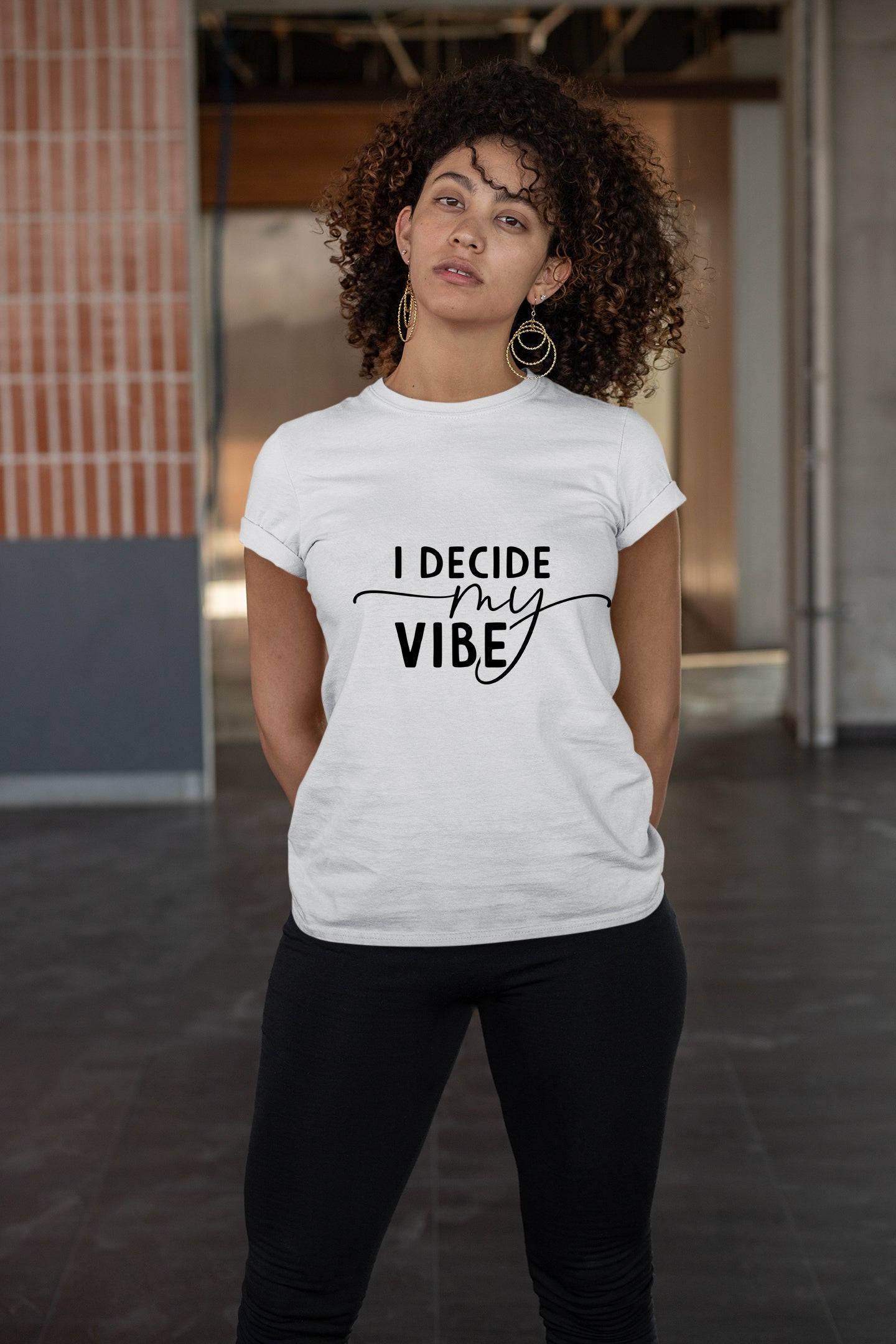 I Decide my vibe Unisex Heavy Cotton Tee