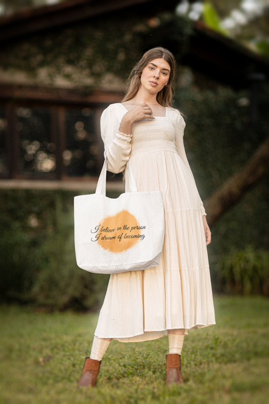 I Beleive in the person i dream of becoming--Custom Tote Bags