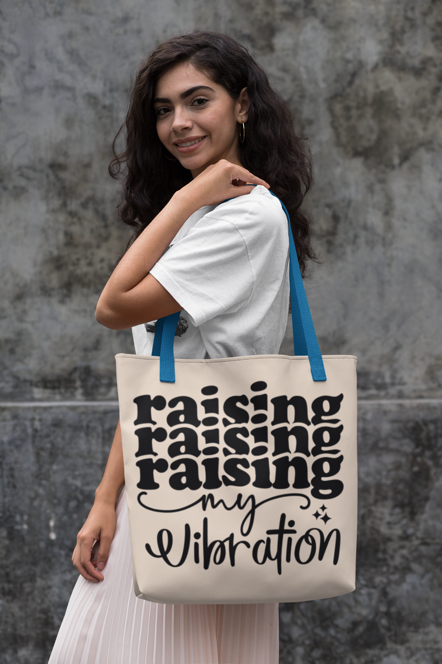 Raising my vibration Cotton Canvas Tote Bag