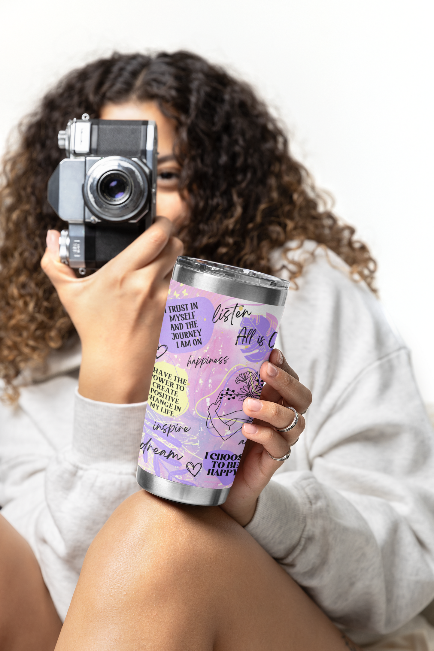 Today i will be my best self- Self Love Skinny Tumbler with Straw, 20oz